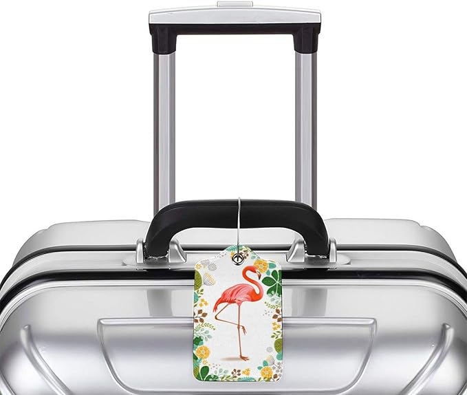 2 Pack Luggage Tag for Suitcase, Cute Unique Leather Suitcase Tags Identifiers - Image 5