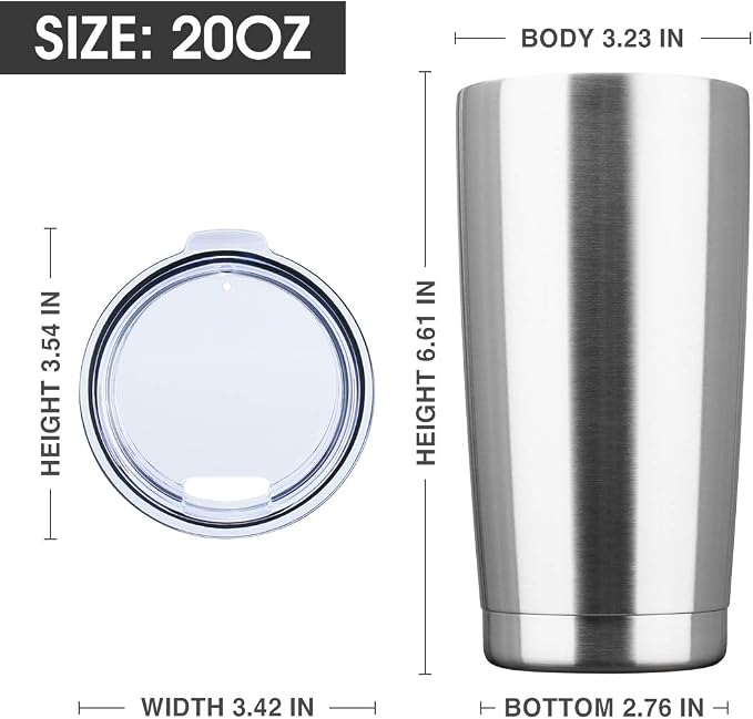 20oz Tumbler Bulk Stainless Steel Vacuum Insulated Tumblers - Image 2