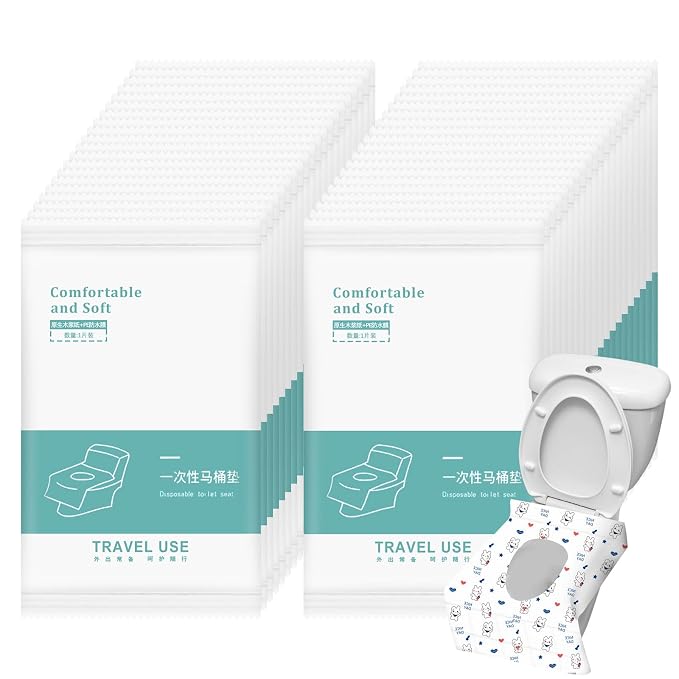 100 Pack Toilet Seat Covers Disposable, Portable Toilet Seat Cover - Image 7