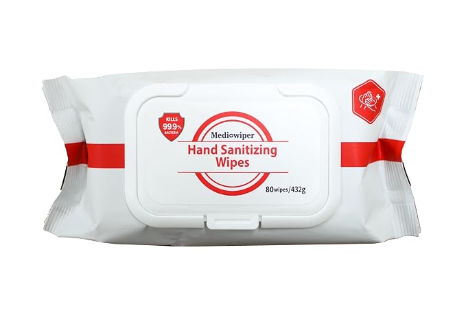 MEDIWIPER 80ct Alcohol-Free Hand Sanitizing Wipes Unscnted Wet Wipe, Hand - Image 8