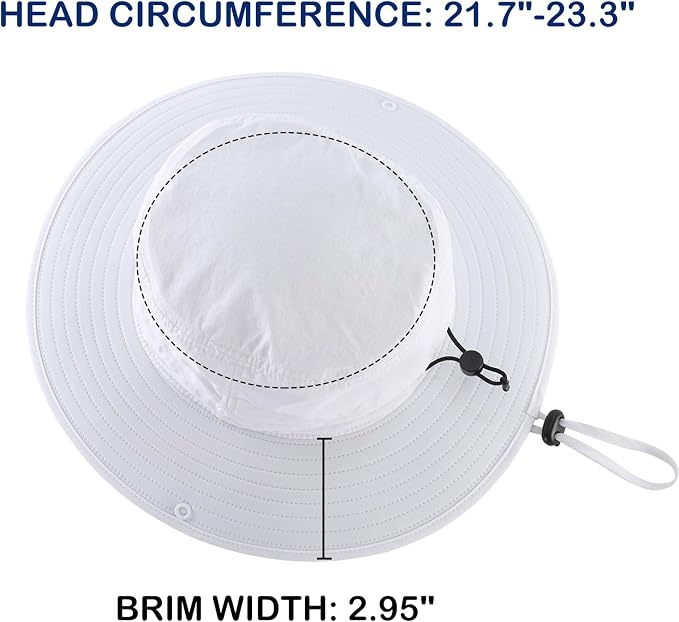 Connectyle Sun Hat for Men Women Outdoor UV Protection Safari Hat for Fishing - Image 3