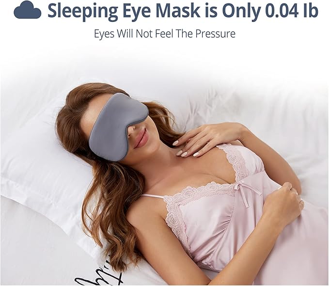 Sleeping Mask 2 Pack, Cool Double-Sided Use of Sleep Mask, Super Soft Blindfold - Image 5