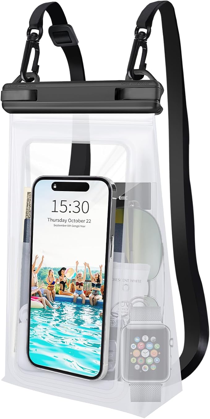Large Waterproof Phone Pouch Floating, Universal Waterproof Phone Case by Kebrela