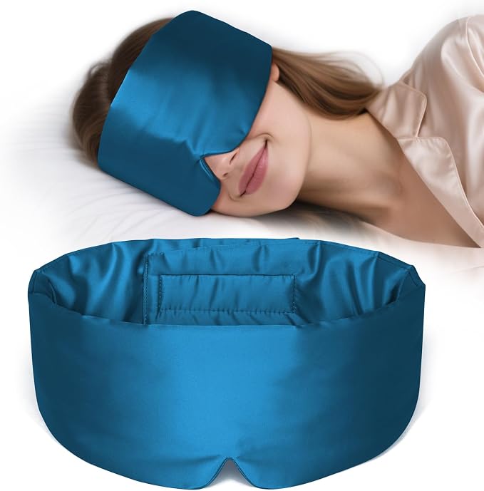 Zenssia Satin Sleep Mask for Women and Men, Lightweight Padded Eye Mask by Zenssia