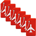 6 Pack Silicone Luggage Tag for Suitcases by MODENGKONGJIAN