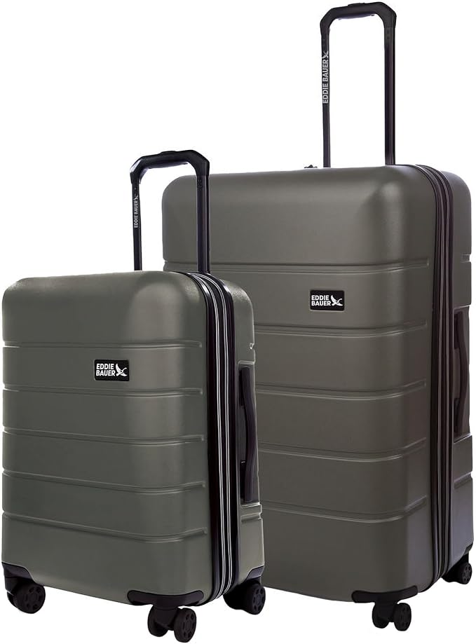 Eddie Bauer Glacier Carry-On 22" and Checked 30" Luggage | Hardside | Spinner by EddieBauer