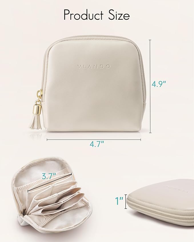 Vlando Small Travel Jewelry Case, Travel Gifts - Image 5
