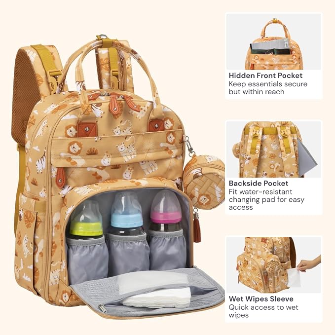BabbleRoo Diaper Bag Backpack - Image 5
