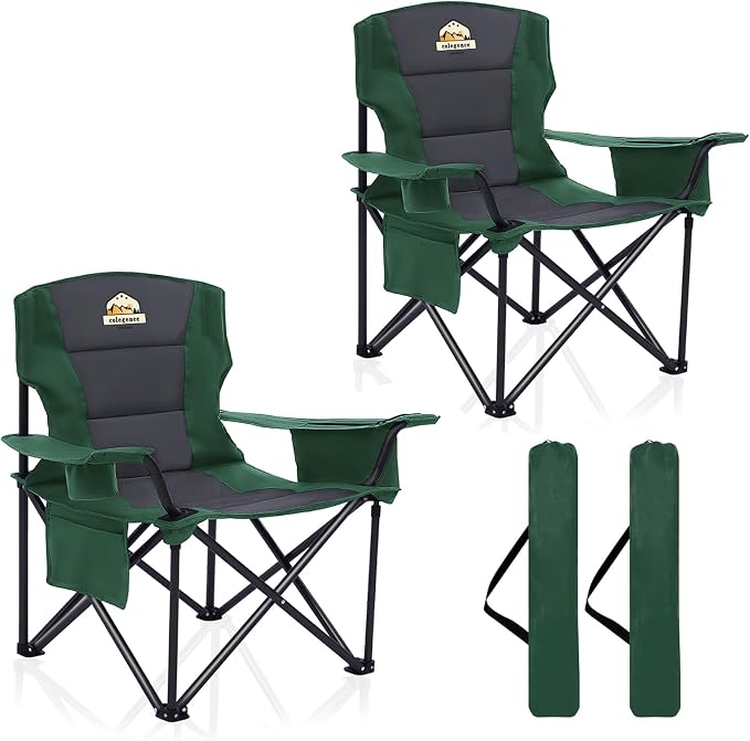 Oversized Camping Chairs 2 Pack by ColegenceOutdoor