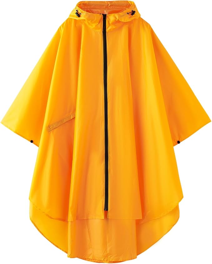 Cloak raincoat Unisex poncho Adult hooded men and women by Unknown
