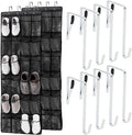 GORILLA GRIP Over the Door Shoe Organizer, 24 Large Breathable PVC Pockets by GorillaGrip