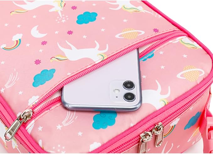 FlowFly Kids Lunch box Insulated Soft Bag Mini Cooler Back to School Thermal - Image 7