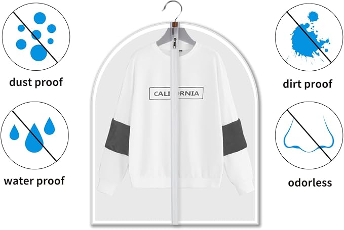Plastic Garment Bags Clothing Storage Bags Hanging - Image 5
