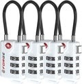 TSA Approved Cable Luggage Locks, Re-settable Combination by Forge