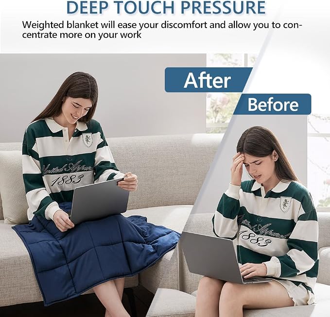 L'AGRATY Weighted Lap Pad 5lb: Small Weighted Blanket - Image 4