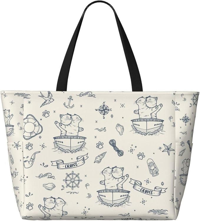 Beach Bag for Women Beach Tote Bag Waterproof Sandproof Large Bags - Image 2