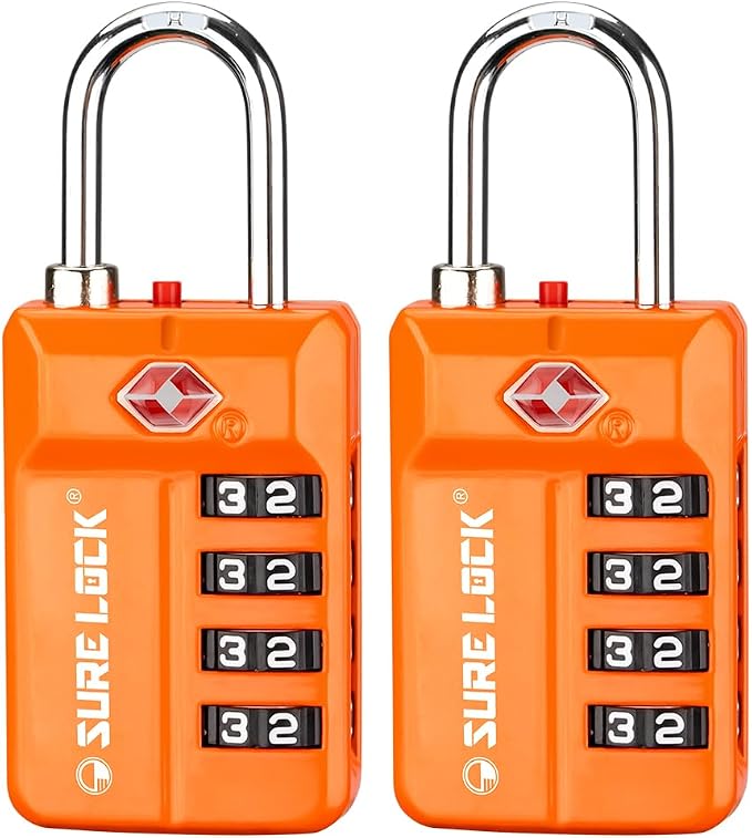 TSA Approved Travel Luggage Locks, Open Alert Combination Lock by LOCKDEPOT