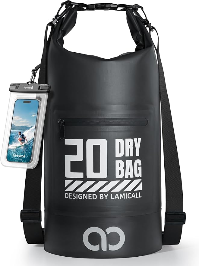Lamicall Dry Bag Waterproof Backpack - 5L/10L/20L/30L/40L Roll Top Waterproof by Lamicall