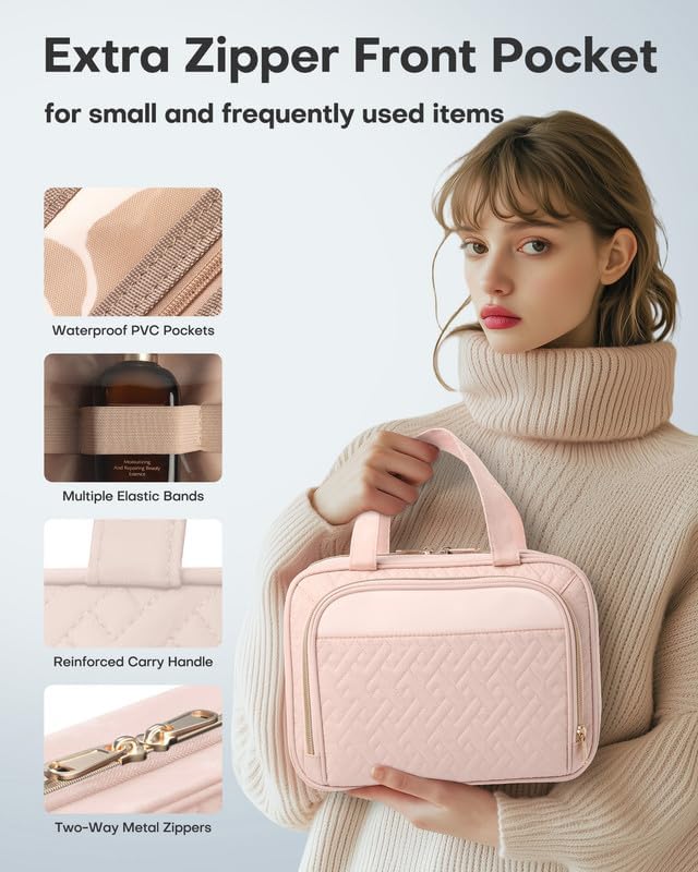HOTOR Travel Toiletry Bag for Women & Men, Waterproof Makeup Bag - Image 5
