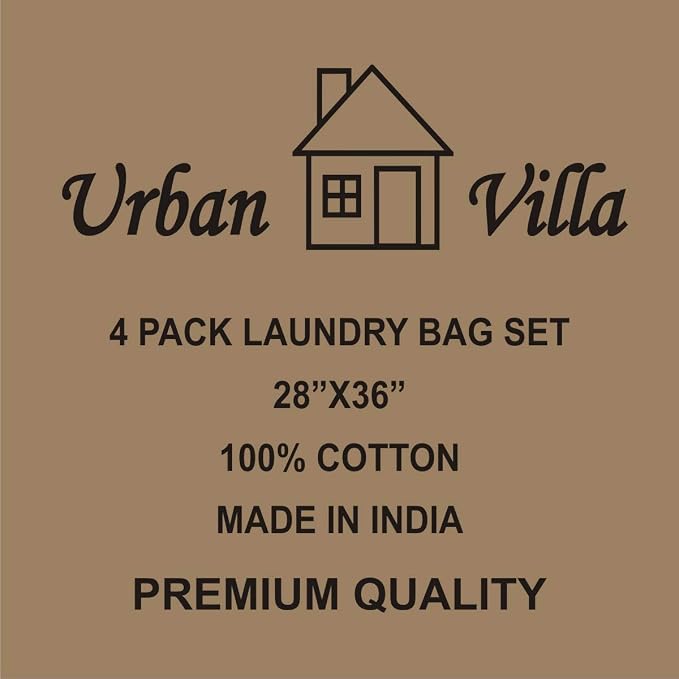Urban Villa Laundry Bags Canvas Dirty Clothes Travel Laundry Bag Machine - Image 4