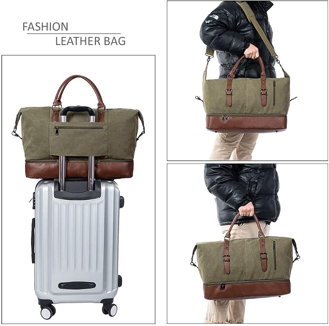Weekender Overnight Bag Carry On Bag Travel Bag - Image 6