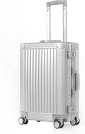 DOMINOX All Aluminum Carry On Luggage Hard Shell Luggage Aluminum Suitcase by DOMINOX