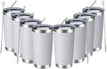 MEWAY 20oz Tumbler 8 Pack Double Wall Vacuum Insulated Travel Mug Bulk by MEWAY