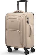 LOVEVOOK Carry On Luggage 22x14x9 Airline Approved, 22 Inch Softside Suitcases by LOVEVOOK