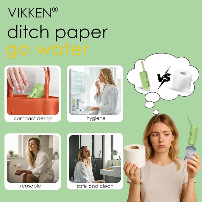 VIKKEN® 250ml iGo X Portable Travel Bidet USB-Type C Rechargeable Electric - Image 4