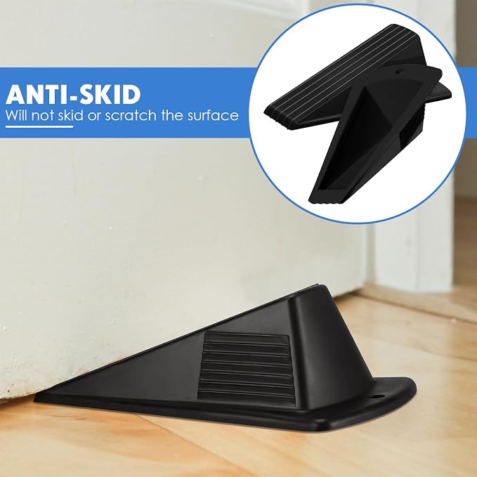 Frienda 4 Pcs Jumbo Door Stoppers Heavy Duty Door Stopper Tall up to 2inch Tall - Image 4