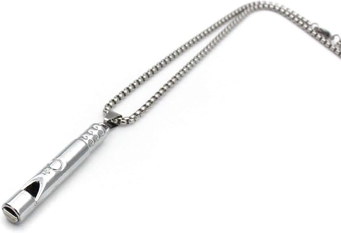 Emergency Survival Whistle Pendant Necklace by PikaLF