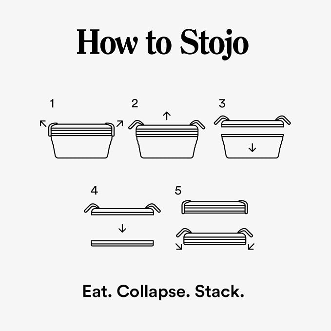 STOJO Collapsible Sandwich Box – 24oz, Reusable Food Storage Container - Image 7