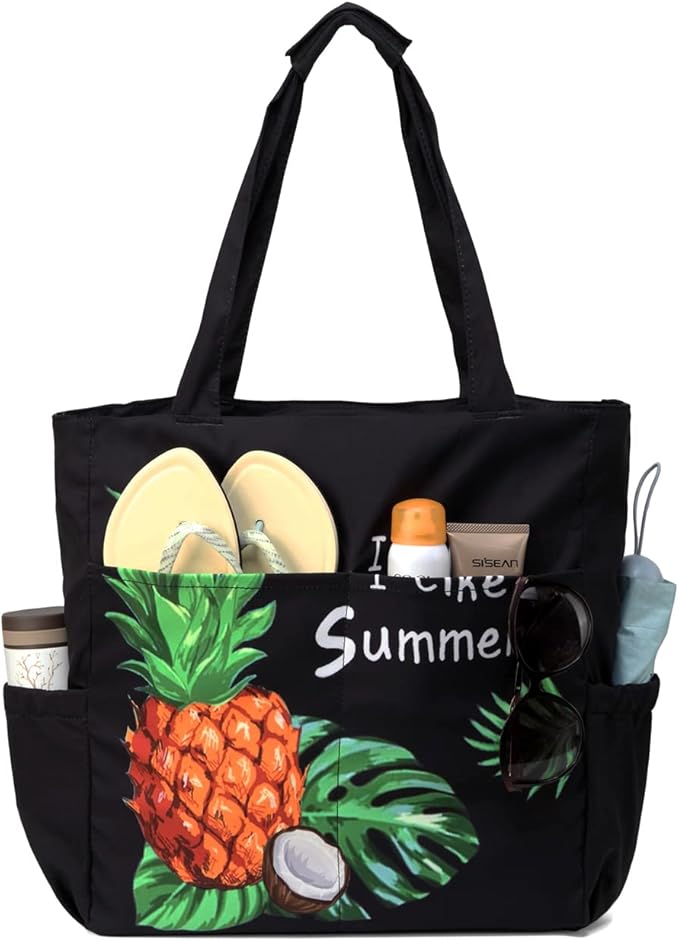 VASCHY Beach Bag for Women, Large Waterproof Sandproof Fold-able Packable Pool by Vaschy