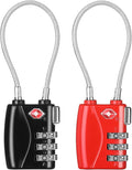 ZHEGE TSA Wire Lock 2 Pack Cable Luggage Lock by ZHEGE