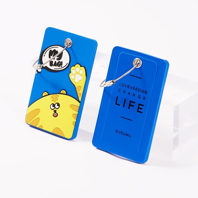 2PCS 2303 Bright Silicone Luggage tag - Image 3