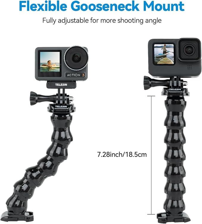 Jaws Flex Super Clamp Mount Gooseneck Tripod Desk Table Strolle Vlog Video - Image 3