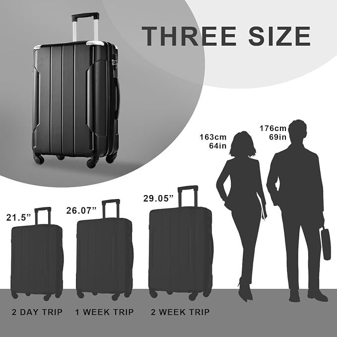 Merax 28 Inch Checked-Large Luggage - Image 7