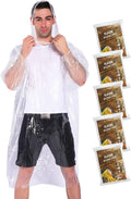 Rain Ponchos, with Drawstring Hood （10 Pack） Emergency Disposable Rain Ponchos by COOY