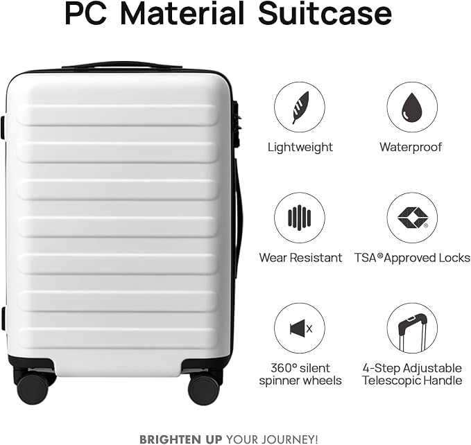 Carry on Luggage 22 X 14 X 9 Airline Approved, 20 Inch Luggage - Image 2