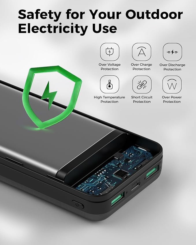 Portable Charger Power Bank 40000mAh Powerbank PD 30W and QC 4.0 Fast Charging - Image 8