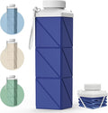 POMKAKA Collapsible Water Bottles 24.3oz, 2nd Generation Leakproof BPA-Free by Mefold
