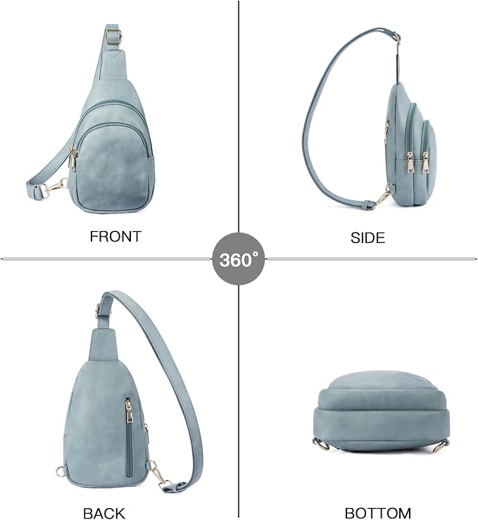 Telena Small Sling Bag for Women Leather Crossbody Fanny Packs Chest Bag for - Image 7