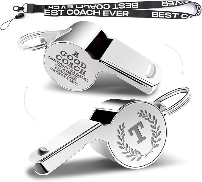 Letters Coach Gifts, Whistle for Coaches, Whistle Emergency, Thank You Coach by fkovcdy