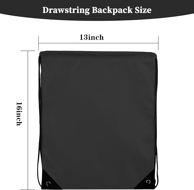 300 Pieces Drawstring Backpack Bags Sports Sackpack Bulk Cinch Gym Bag - Image 2