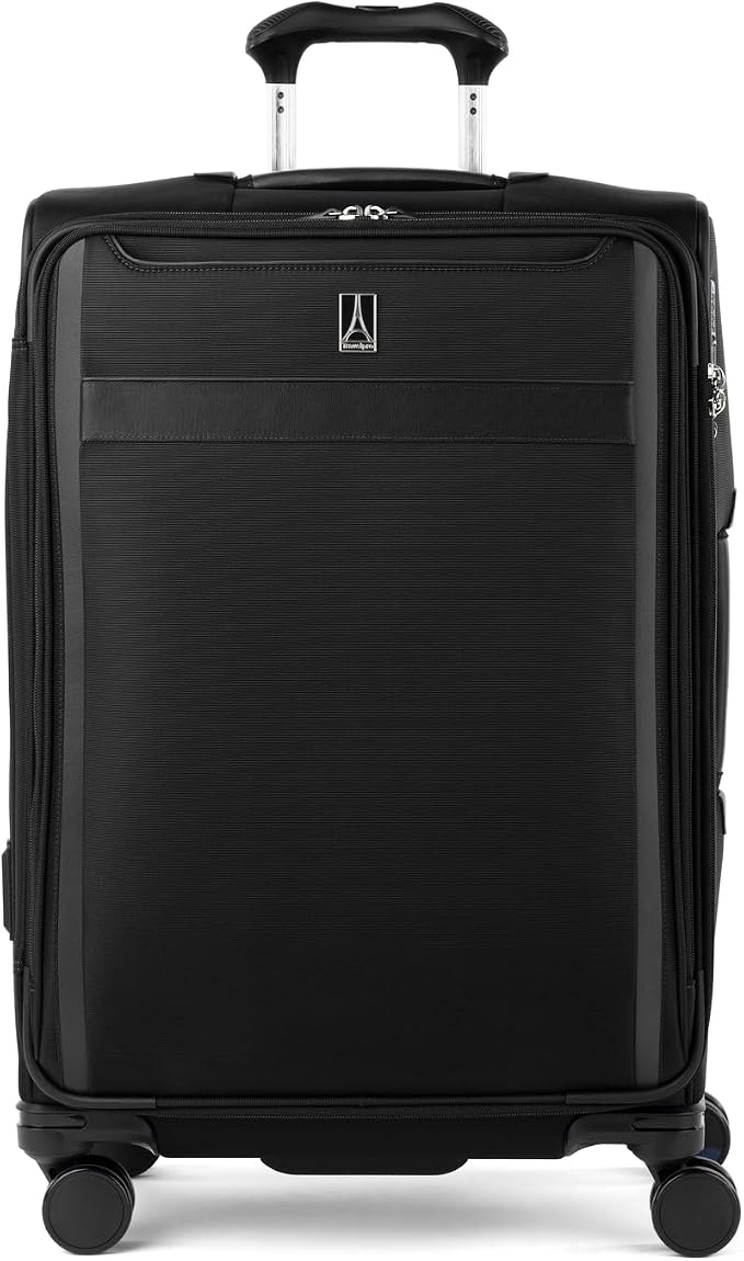 Travelpro VersaPack+ Lightweight Softside Expandable Checked Luggage, 8 Spinner by Travelpro