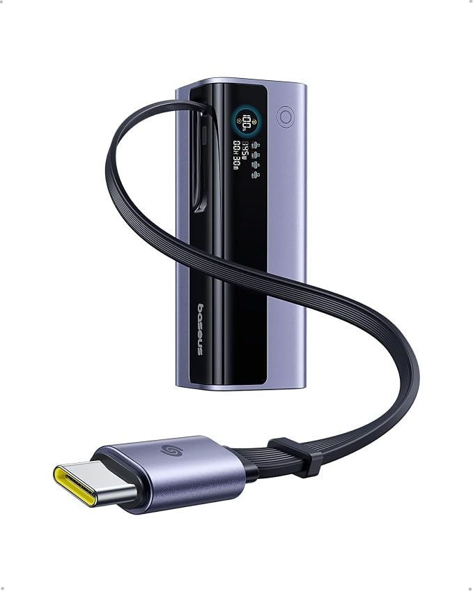 Baseus Laptop Power Bank, 000mAh 145W Portable Charger Built-in Retractable by Baseus