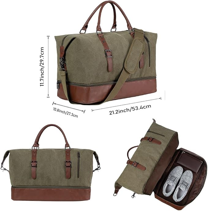 Weekender Overnight Bag Carry On Bag Travel Bag - Image 3