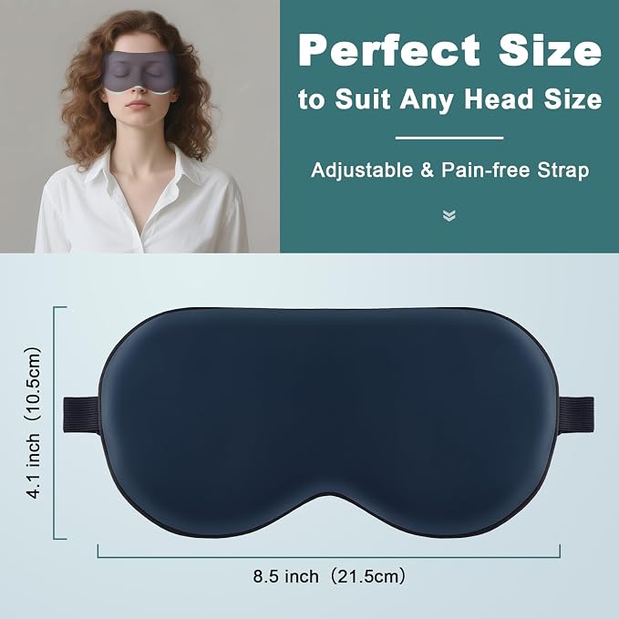 Sleep Mask, Real Natural Pure Silk Eye Masks - Image 3