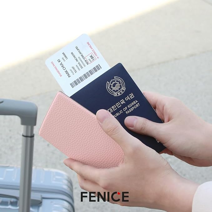 Fenice Classic Passport Cover Holder Wallet Case - Image 3