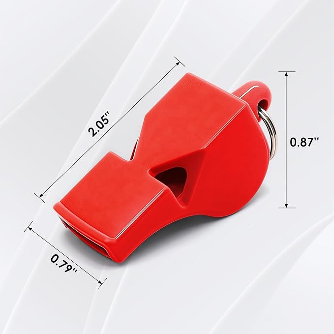 Emergency Whistles with Lanyard Red Safety Whistle - Image 6